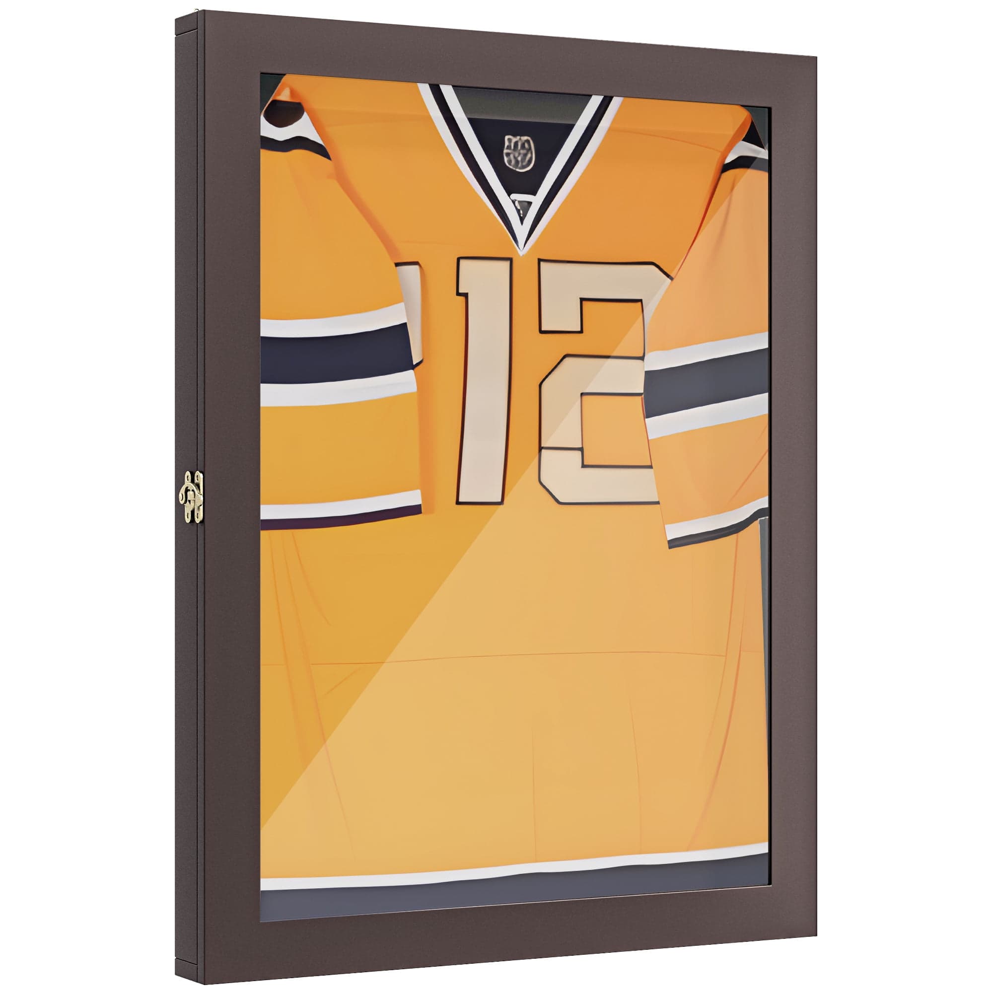 Jersey Display Case - Wall-Mounted Memorabilia Shadow Box for Sports ...