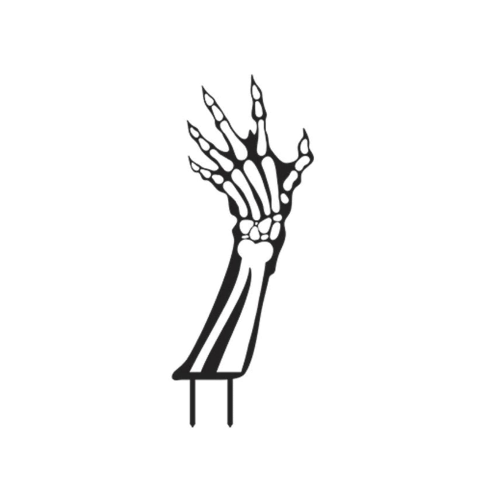 Mikease Iron Ground Plug Halloween Skeleton Hand Garden Stake Gothic ...
