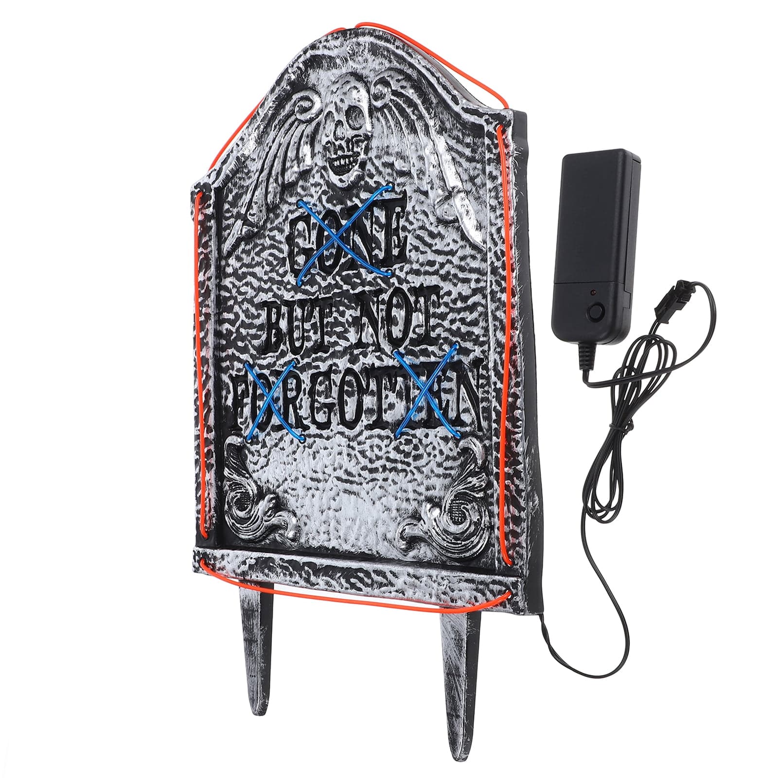 Mutmorningal Halloween Graveyard Tombstones 15 Inch Dual-color Led ...