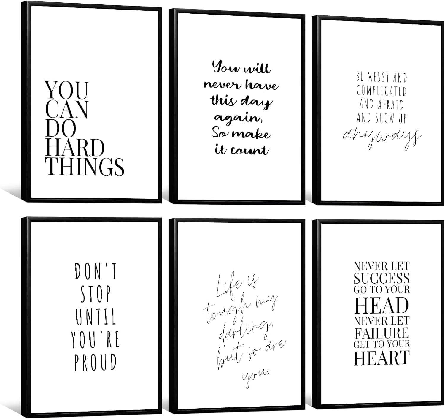 Office Inspirational Wall Art Decor Motivational Quotes Canvas Wall Art ...
