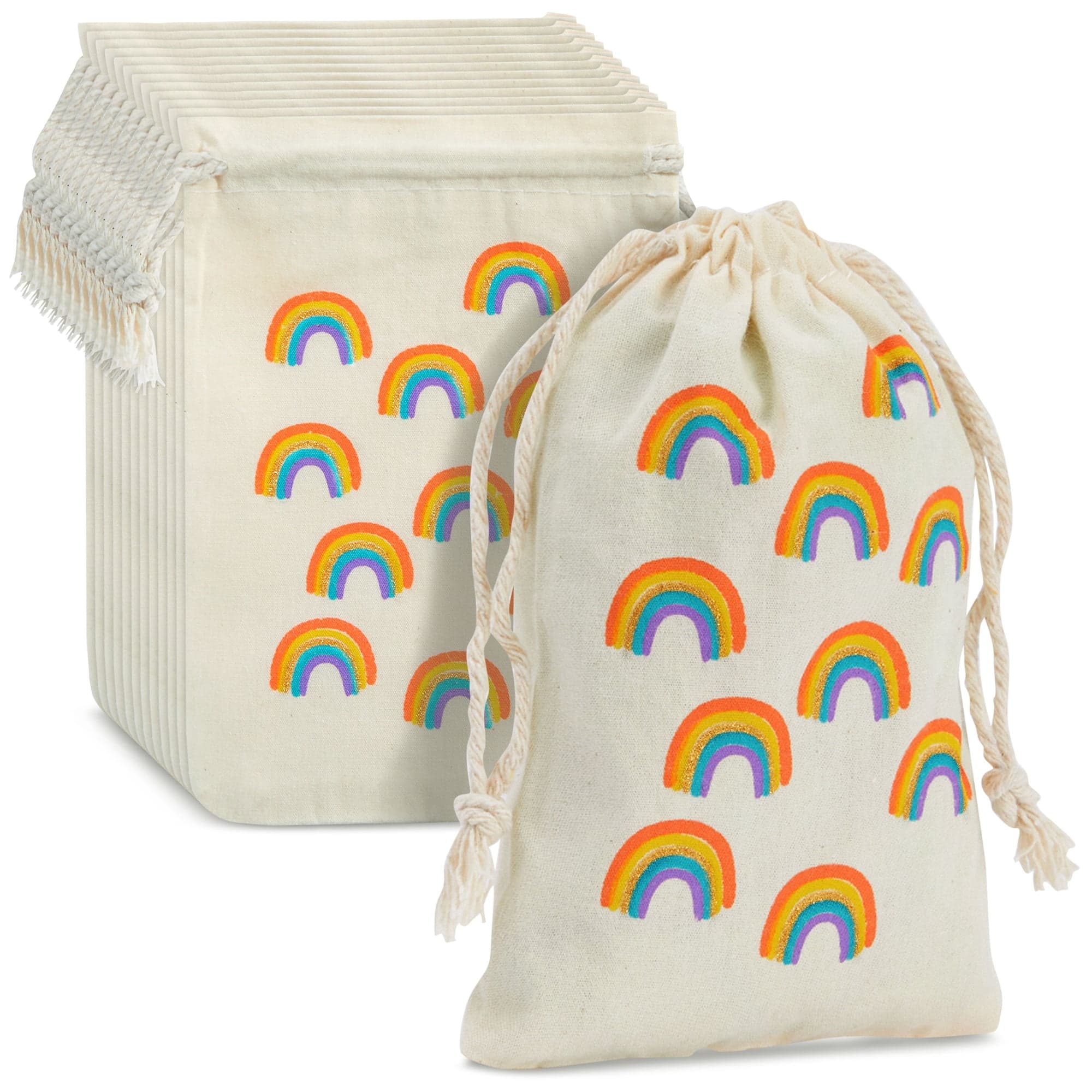 Small Canvas Favor Bags