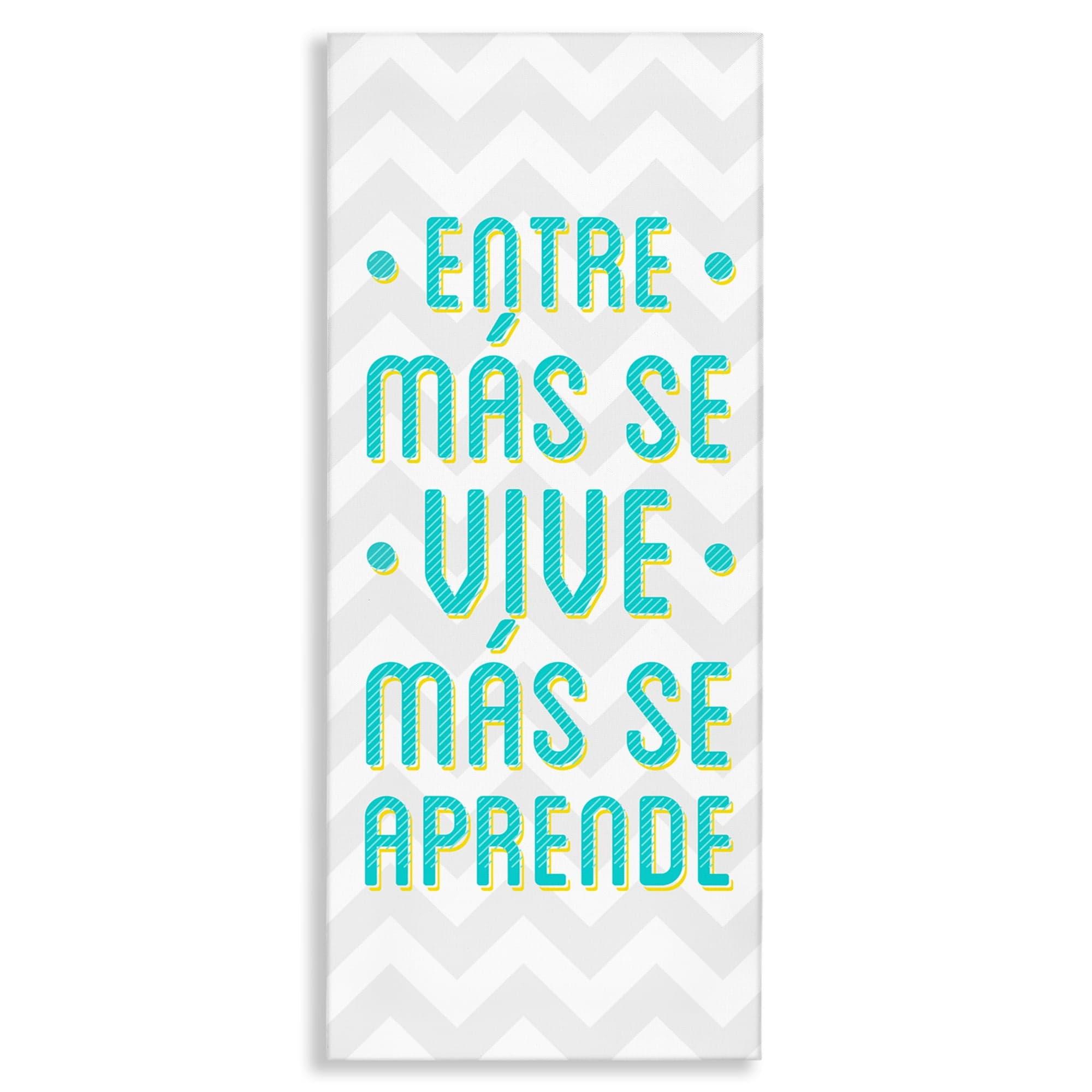 Stupell Industries Se Vive Se Aprende Inspirational Quotes & Sayings ...
