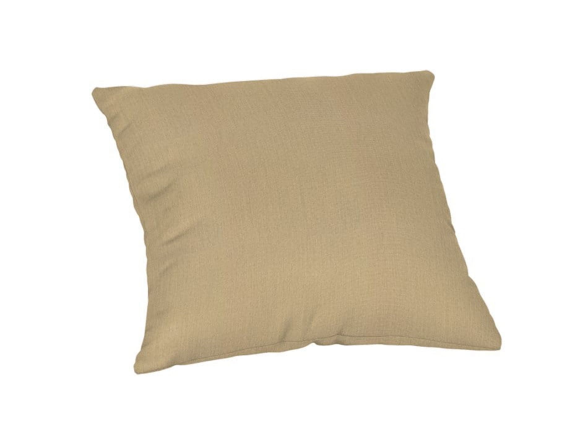 Sunbrella Square 20 in. Outdoor Throw Pillow - Canvas Heather Beige ...