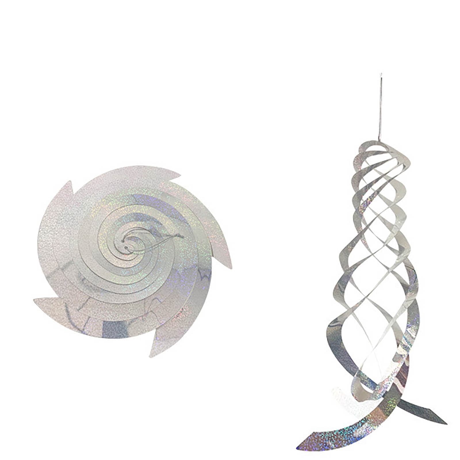 TOFOTL 4PCS Bird Repellent Spiral Reflectors, Hanging Reflective Bird ...