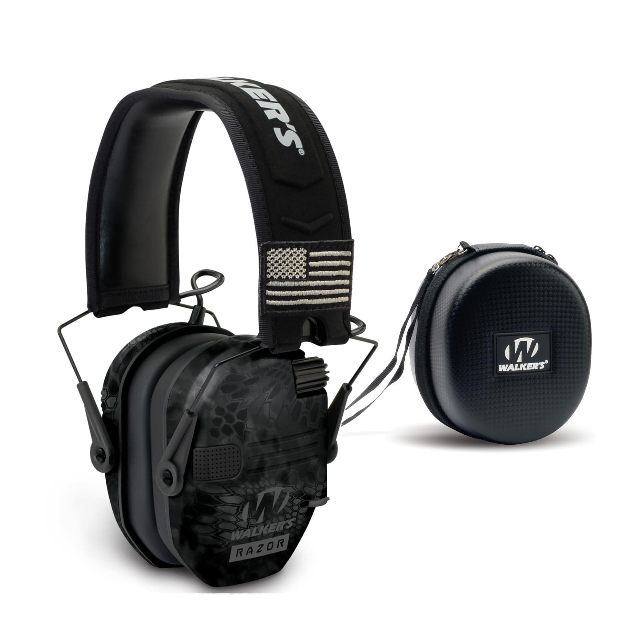 Walkers Razor Slim Electronic Shooting Hearing Protection Muff (Camo) w ...