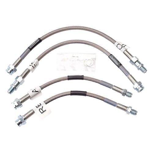 Russell® 692000 - Braided Stainless Steel Front Brake Hose Kit