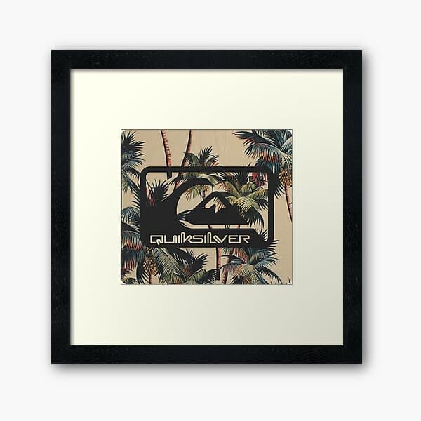 "Quiksilver Surfwear - Unisex" Framed Art Print for Sale by ranahaji ...