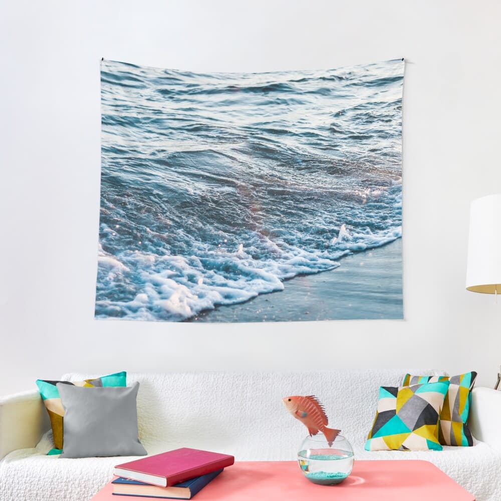 "Waves Crash on the Beach" Tapestry for Sale by TravelDream | Redbubble