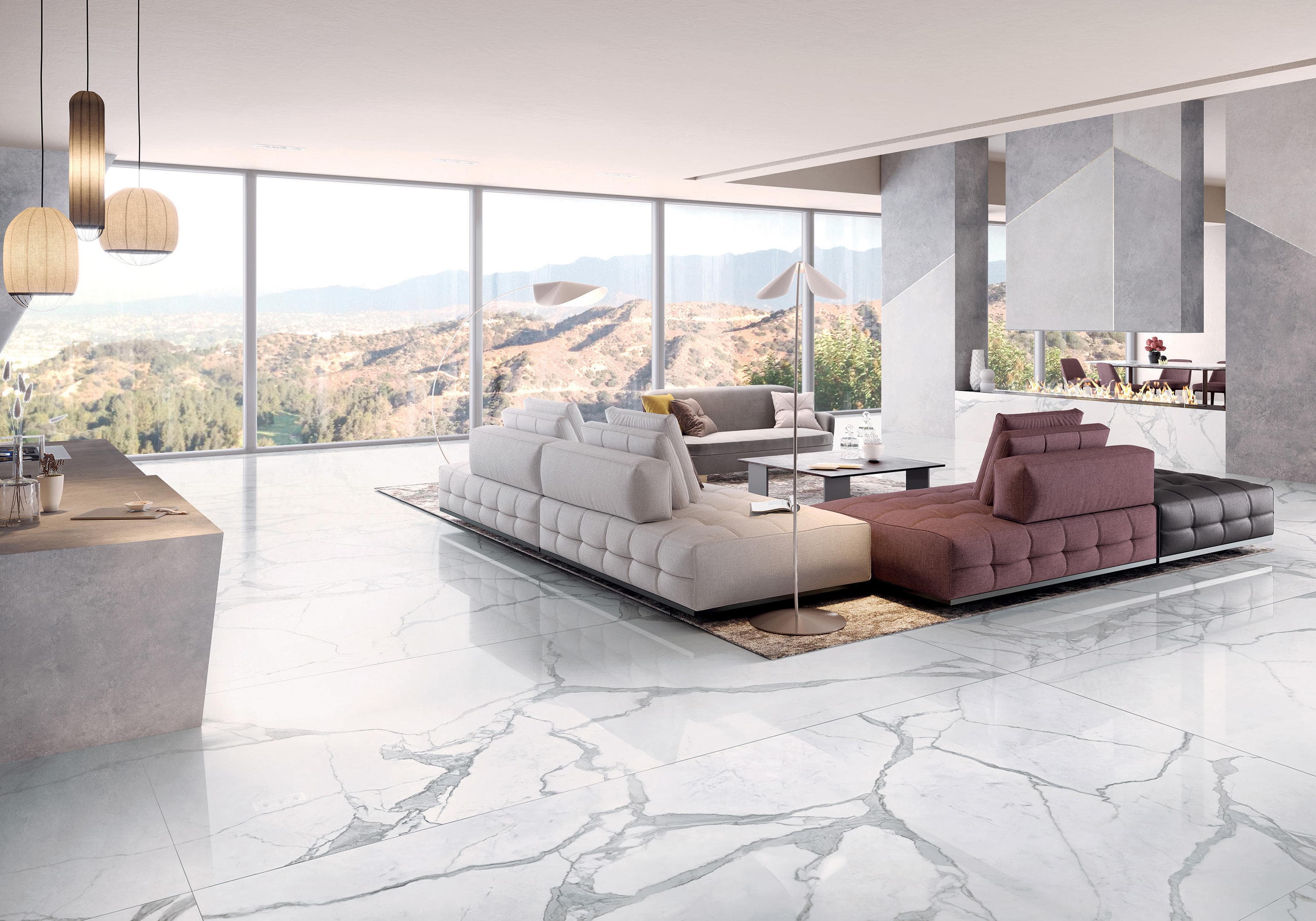 Statuario Marble Flooring