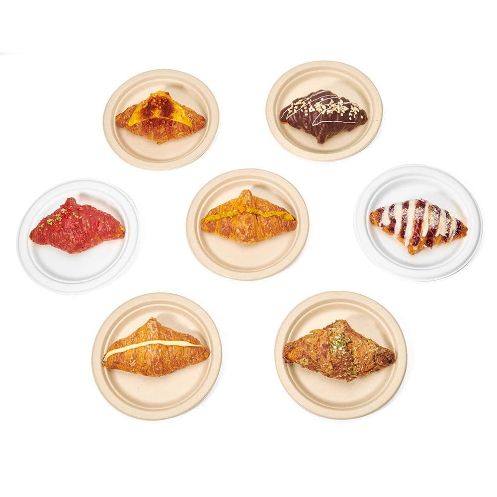 Eco-Friendly Disposable Tableware Dessert Plates Biodegradable ...