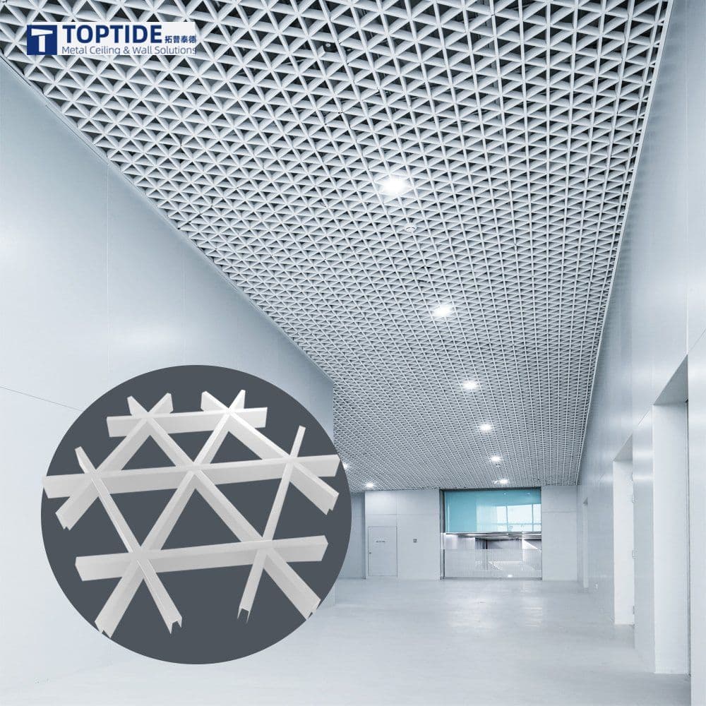 Custom Easy to Install Aluminum Grille Open Cell Ceiling for Interior ...