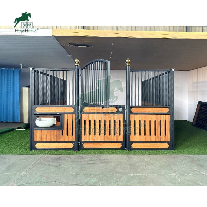 Permanent Outdoor Stall Boxes Fronts Doors Sale Barn Horse Stable ...