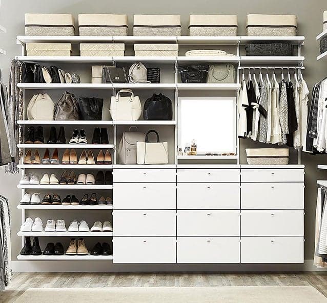 elfa Custom Closet & Shelving System | The Container Store
