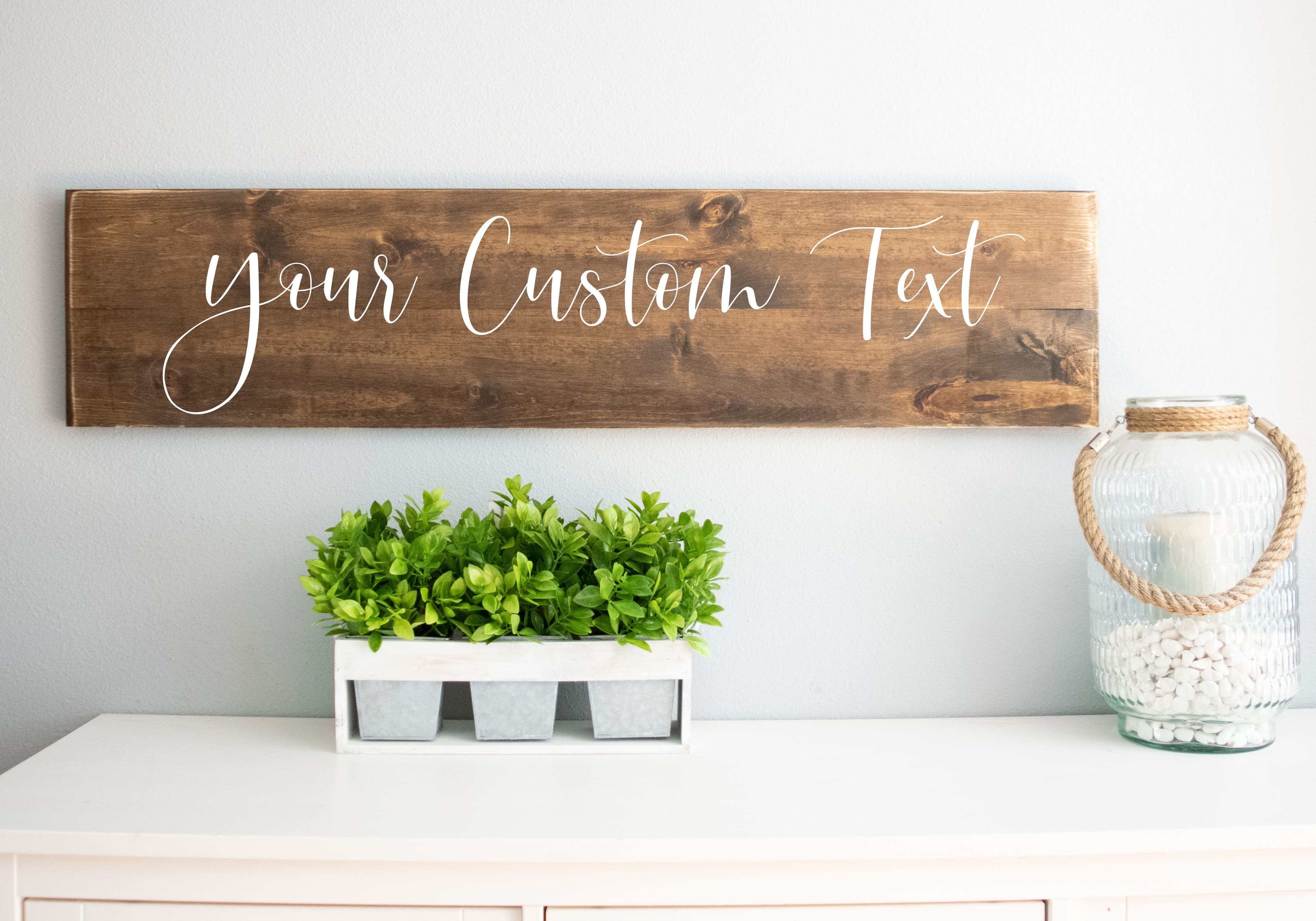 Buy Hand Made Custom Wood Sign, Personalized Wooden Wall Decor, Work ...