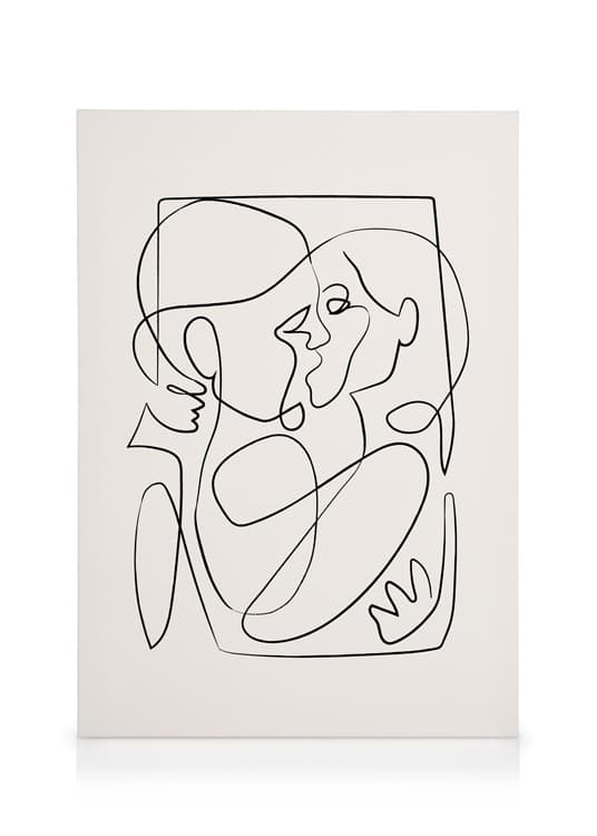 Abstract Figures No2 Canvas print - Line art kus - desenio.be
