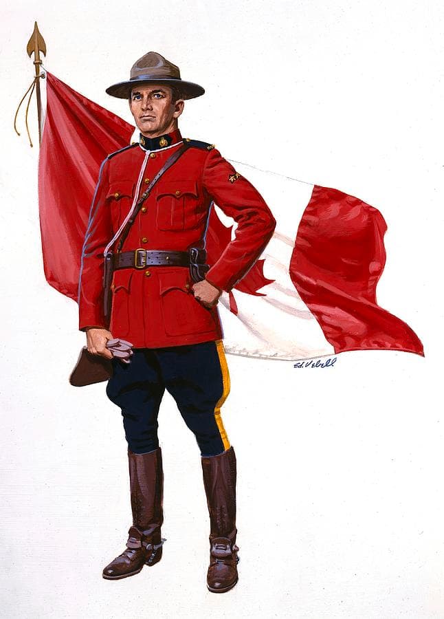 Canadian Mountie Photograph by Ed Vebell - Fine Art America