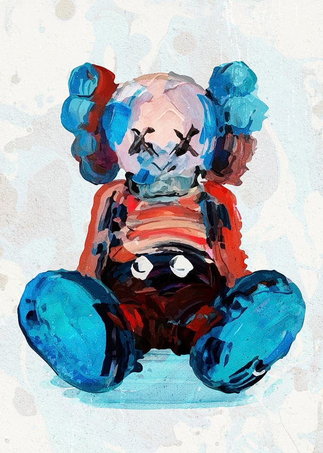 KAWS Companion Painting Digital Art by Popart Galore - Fine Art America