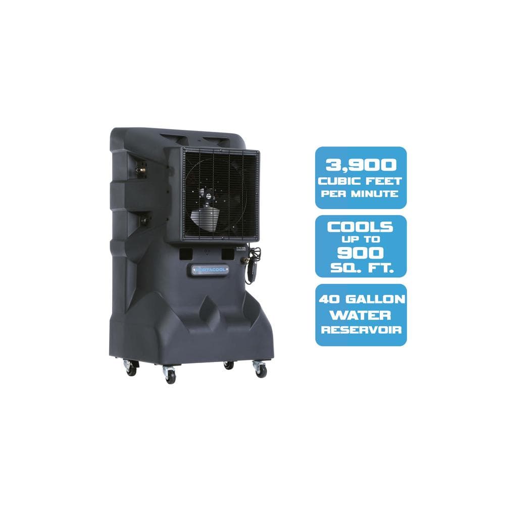 PORTACOOL Cyclone 140 3900 CFM Single-Speed Portable Evaporative Cooler ...
