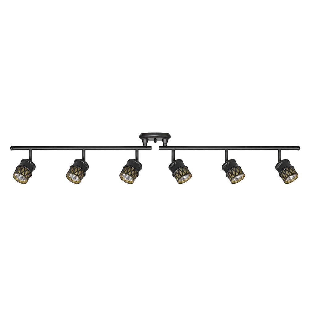 Globe Electric Kearney 6-Light Oil Rubbed Bronze Foldable Track ...