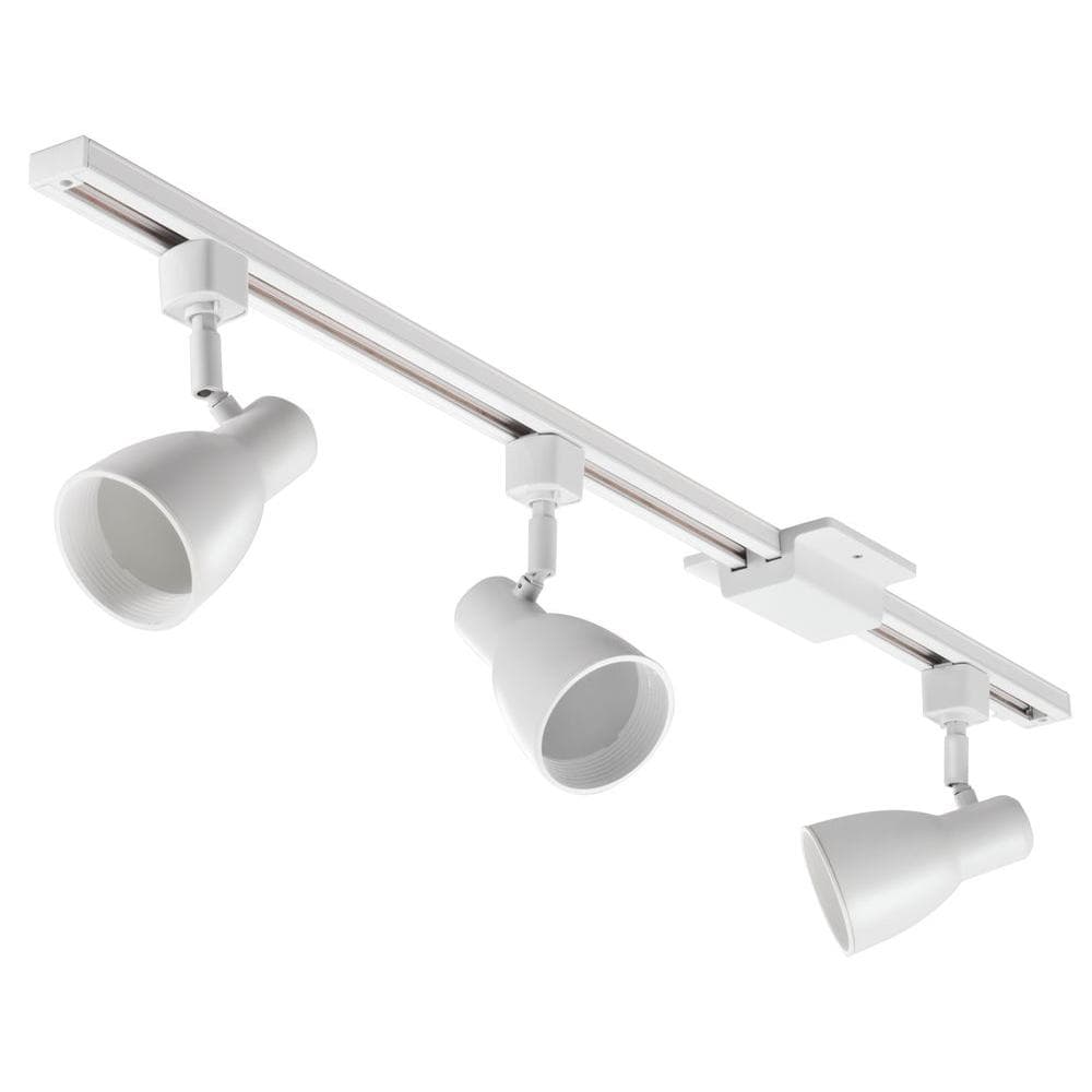 Lithonia Lighting 3 ft. 3-Light White Track Lighting Kit-LTKSTBF BR20 ...