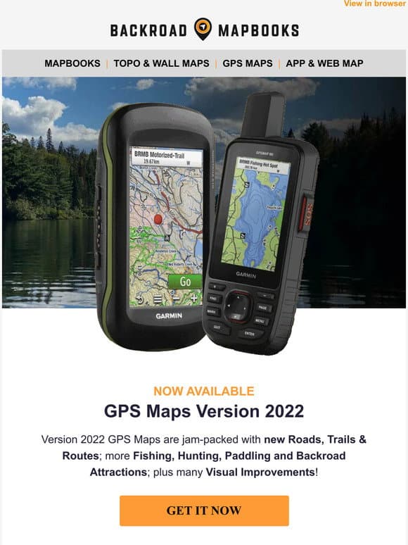 Backroad Mapbooks: Now Available 🧭 Get V2022 GPS Maps | Milled