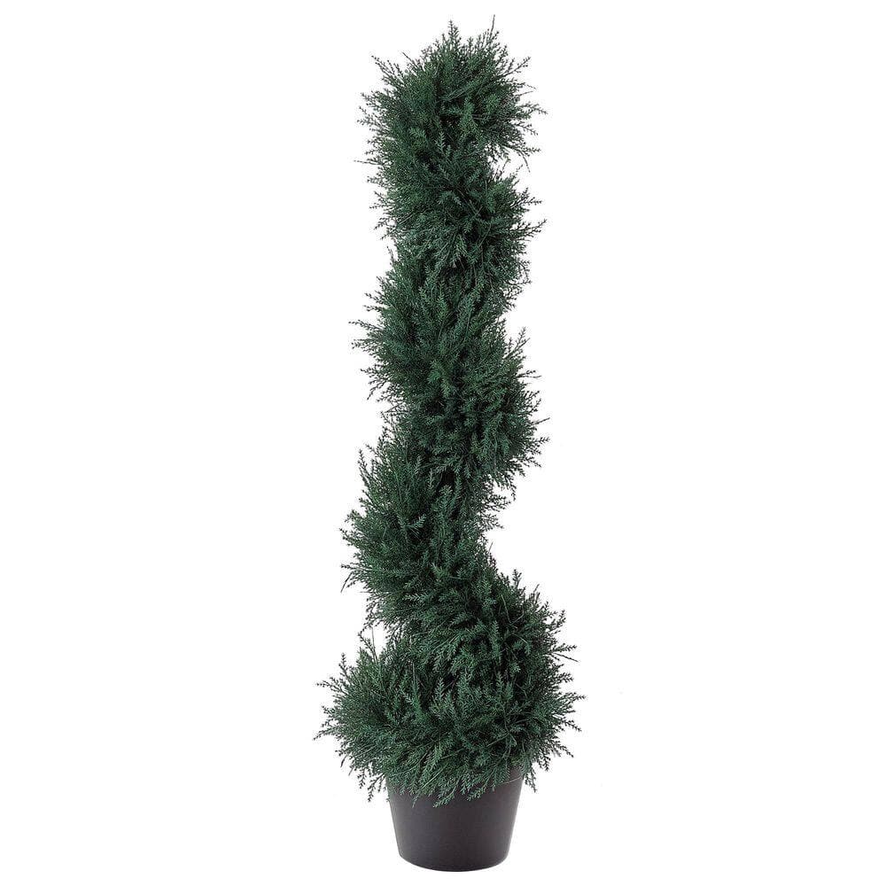 3 ft. Artifical Cedar Tree Topiary Artificial Faux Cedar Tree Spiral ...