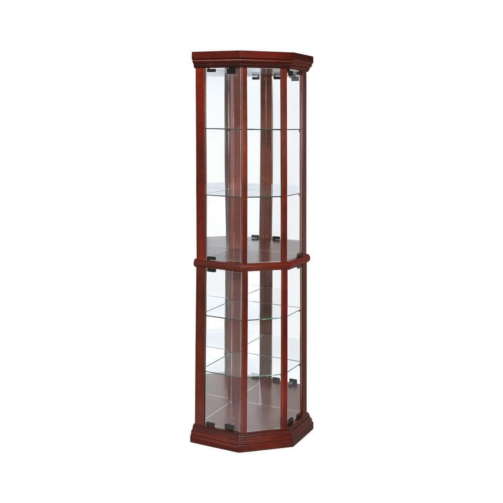 Coaster 5 Shelf Corner Curio Cabinet | Cabinets Matttroy