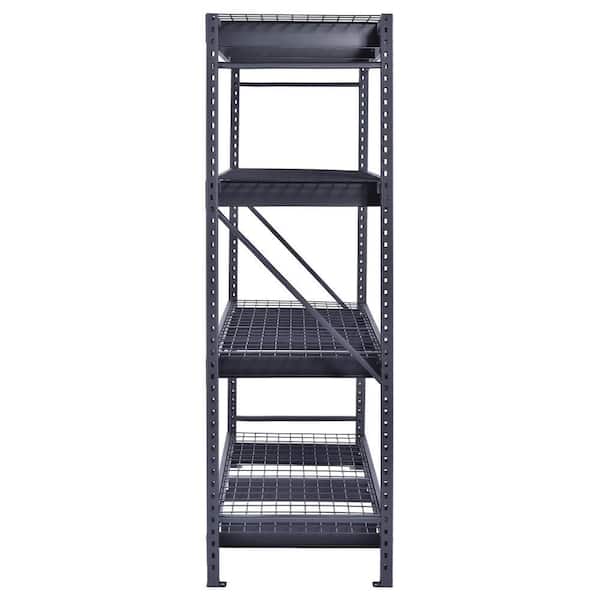 Husky 4-Tier Industrial Duty Steel Freestanding Garage Storage Shelving ...
