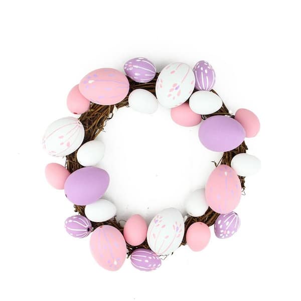 Northlight 10 in. Artificial Pastel Pink, Purple and White Floral Stem ...