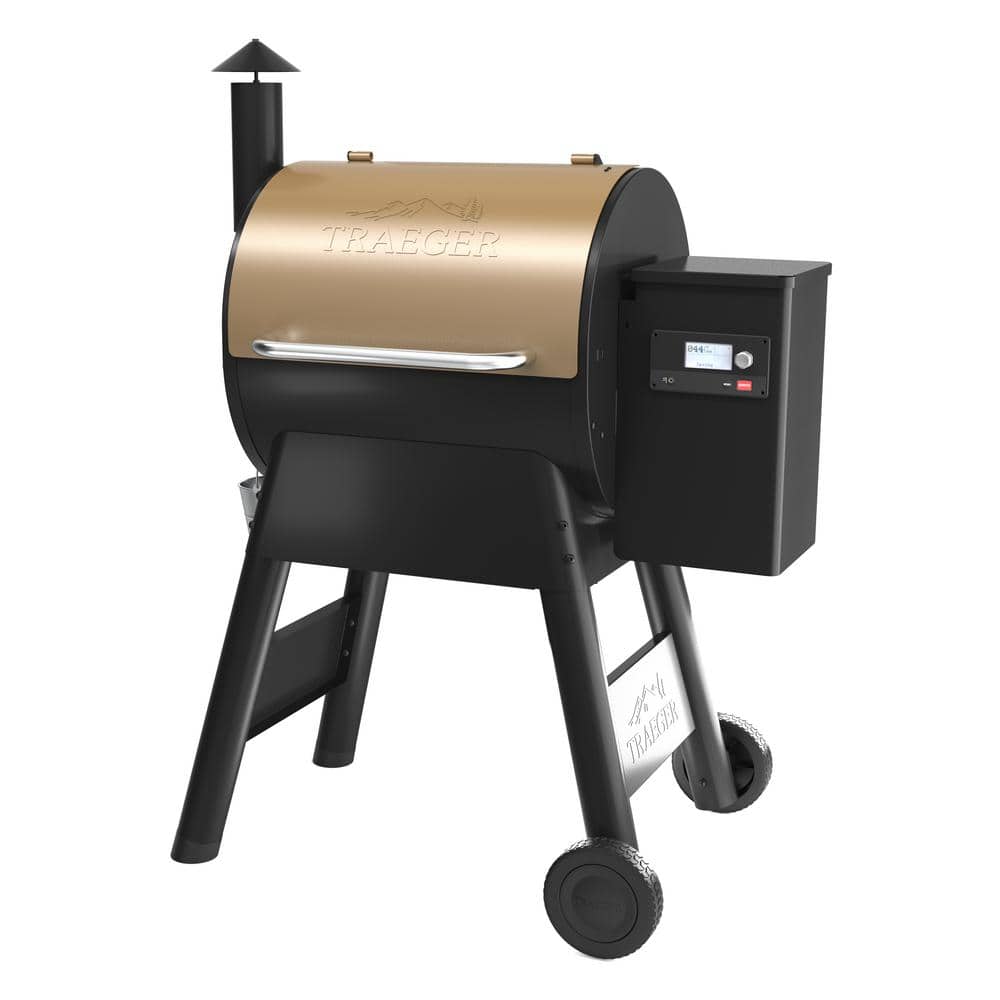 Traeger Pro 575 Wi-Fi Pellet Grill and Smoker in Bronze TFB57GZE - The ...
