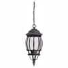 Hampton Bay 1-Light Black Outdoor Hanging Lantern HB7030-05 - The Home ...