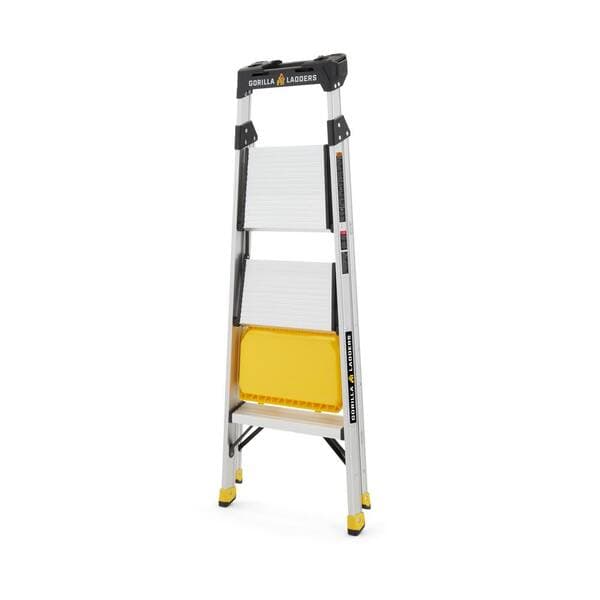 Gorilla Ladders Aluminum Dual Platform Step Ladder With, 60% OFF