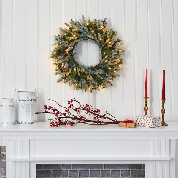 Led Lighted Christmas Wreaths
