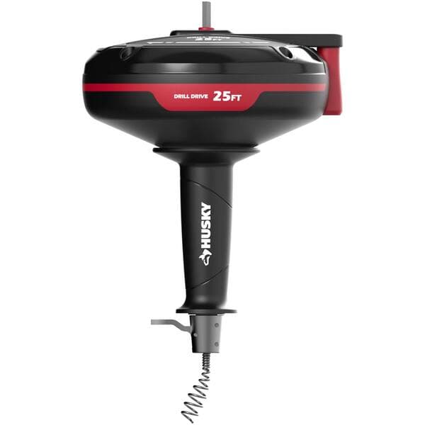 Husky 1/4 in. x 25 ft. Power Drum Auger 410-185-0111 - The Home Depot