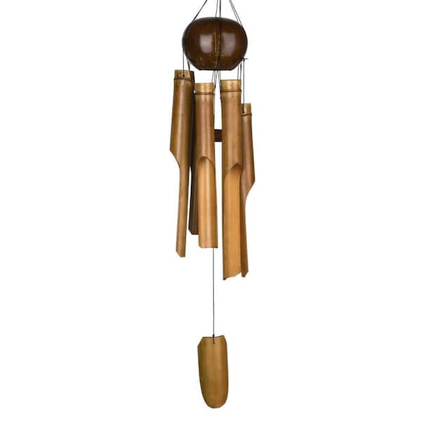 WOODSTOCK CHIMES Asli Arts Collection, Whole Coconut Bamboo Chime ...