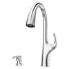 Pfister Ladera Single Handle Pull Down Sprayer Kitchen Faucet with Soap ...