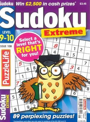 Puzzlelife Sudoku Extreme Magazine Subscription