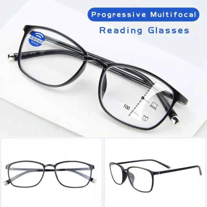 OYKI 3 I N 1 Multifocal Reading Glasses for Men Women Anti-Blue Reading ...