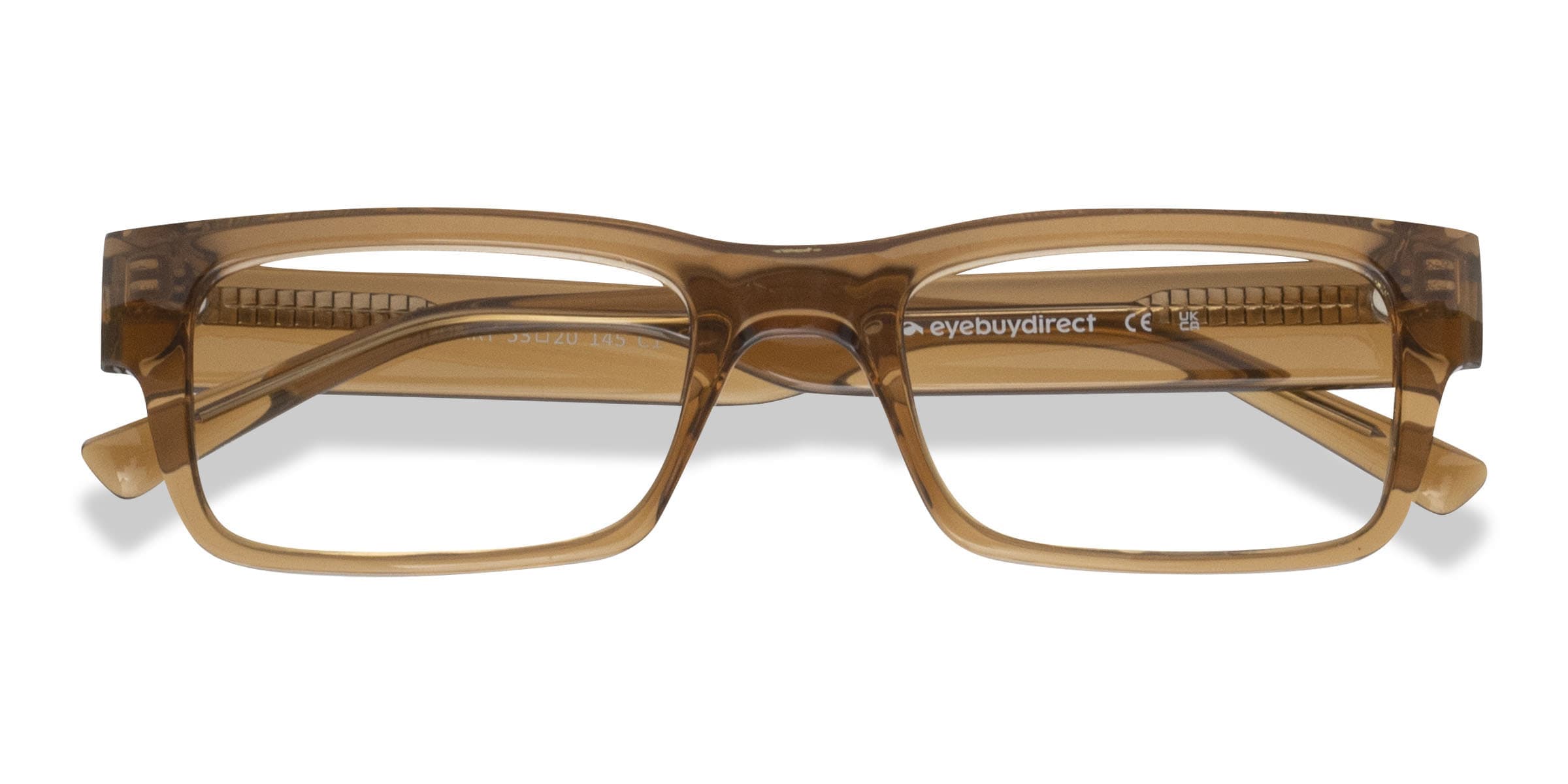 Visionary Rectangle Brown Full Rim Eyeglasses | Eyebuydirect Canada