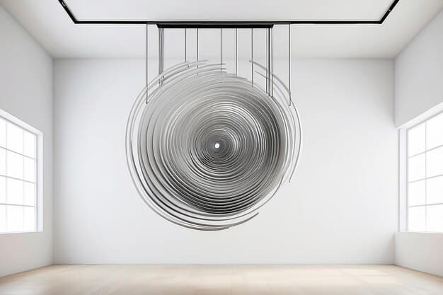 Premium Photo | Kinetic Sculpture Mockup Suspended Art