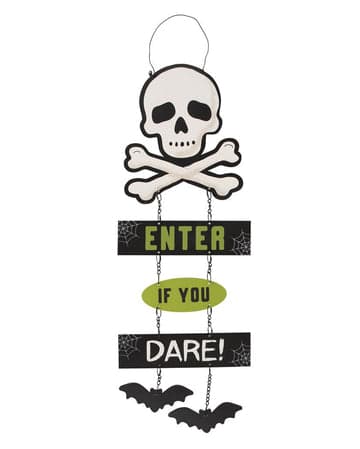 Enter If You Dare Halloween Sign 30cm | Buy online HERE! | Horror-Shop.com