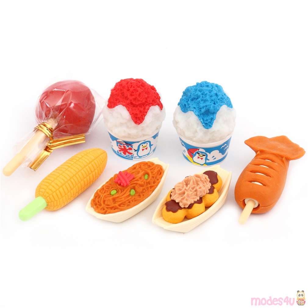 Iwako erasers Japanese Festival food 7 pieces set - modeS4u
