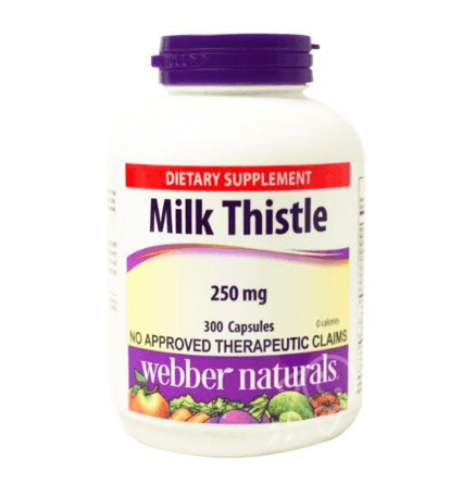 WEBBER NATURALS MILK THISTLE 250mg, 300 Capsules | Lazada PH