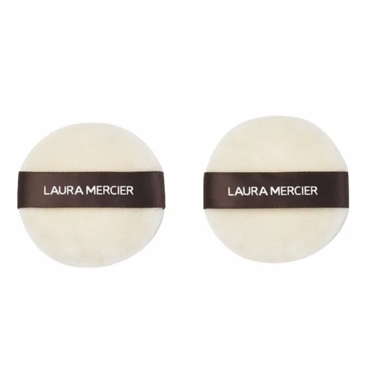 Laura Mercier Velour Puff Mini ขนาด 5.5 cm พัฟลอร่า ( 2 ชิ้น ) ฉลากไทย ...