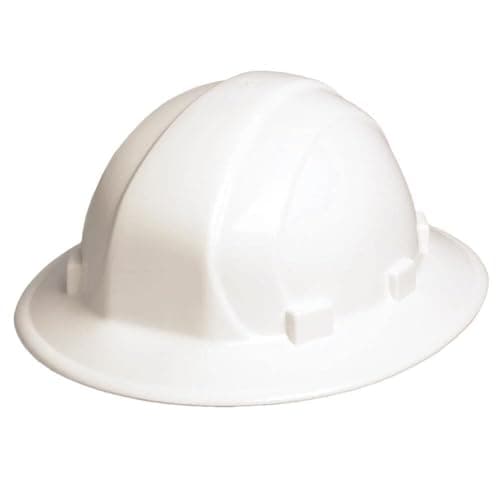 ERB Omega II Full Brim in White - ERB #19501 | CustomHardHats.com