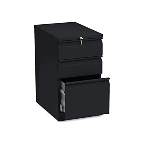 HON Brigade Mobile Pedestal | 2 Locking File Drawers | Metal Office ...