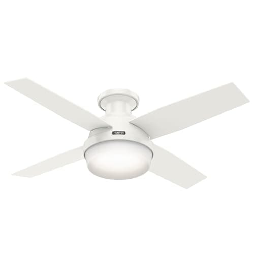 Hunter Dempsey ventilateur de plafond profil bas avec éclairage