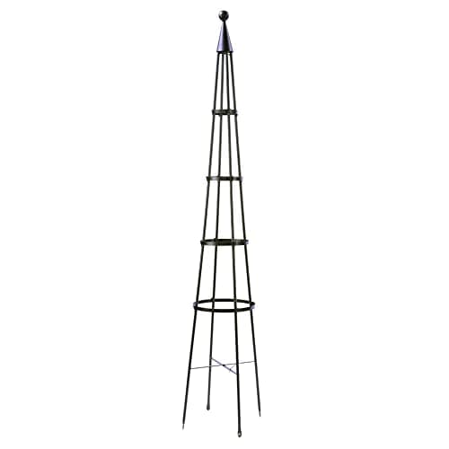 Achla Designs OBL-02, 85-in Wrought Iron Garden Obelisk Trellis, Large ...