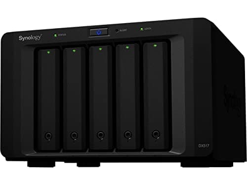 Synology DX517 5 Bay Desktop Network Attached Storage Expansion ...