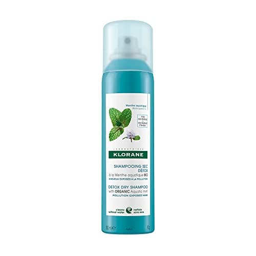 Klorane - Detox Dry Shampoo with Organic Aquatic Mint - All Hair Types, Invisible Finish, Paraben & Sulfate-Free - 150ml